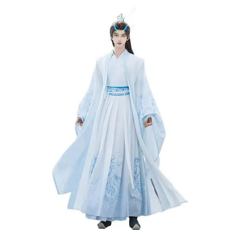 Классический принт дракона hanfu для мужчин и женщин - Фотография_6