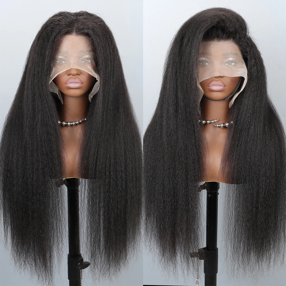 Yaki kinky прямые парики фронта - Фотография_4