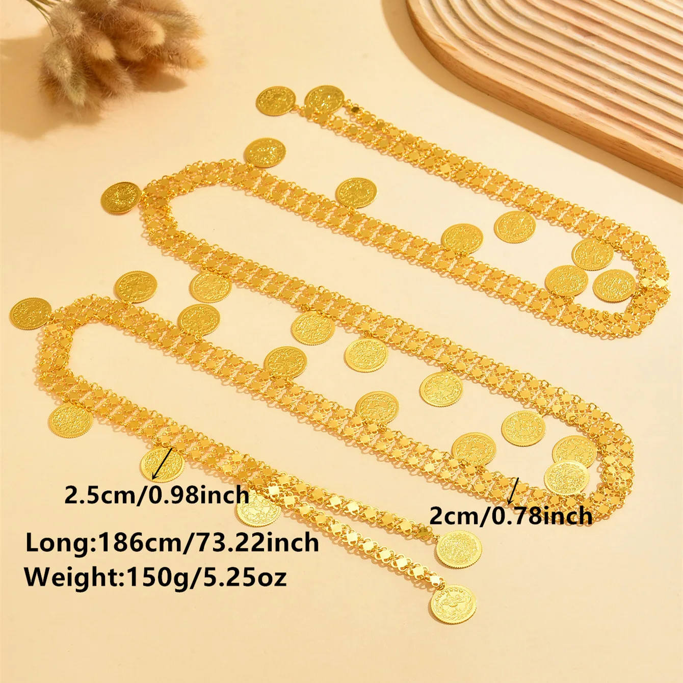 Блестящая позолоченная металлическая - Фотография_6