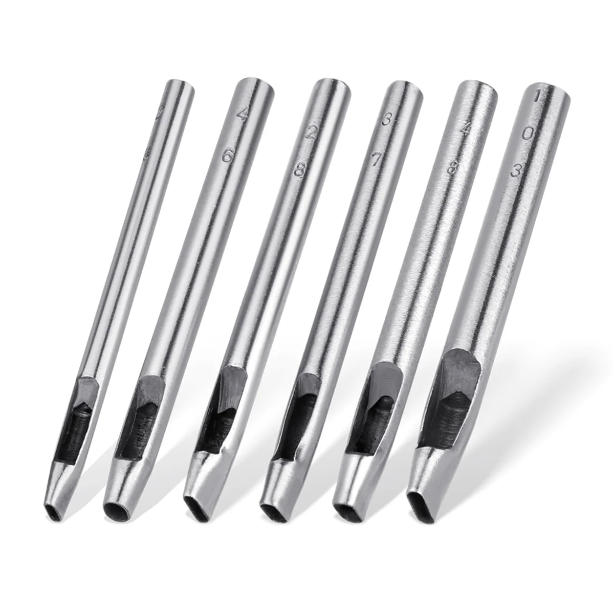 6 размеров, овальный дырокол для кожи - Фотография_6