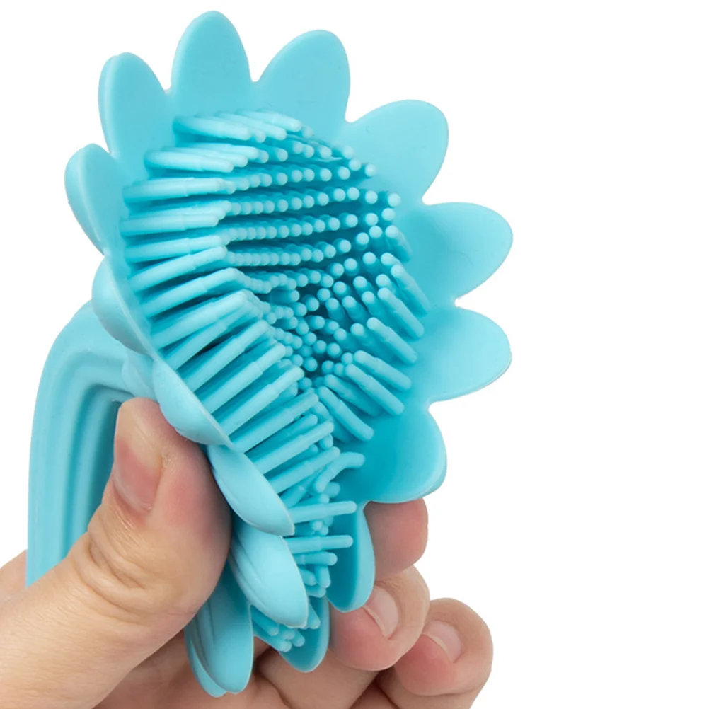 Мягкая силиконовая детская щетка для ванны - Фотография_5