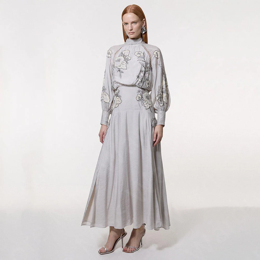 Винтажные серебряные платья для