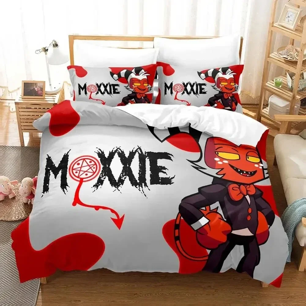Новый комплект постельного белья с 3d принтом hazbin moxxie для отеля