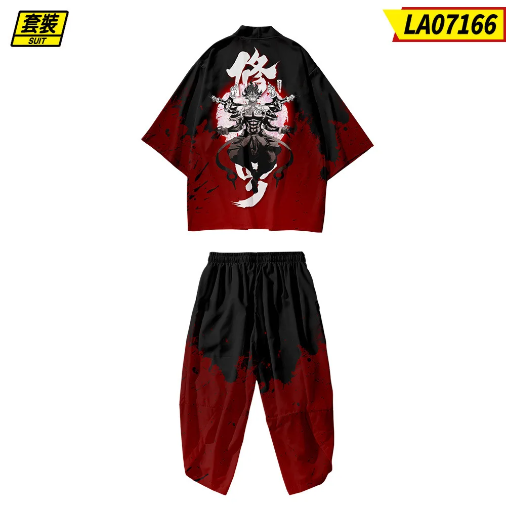 Костюм из двух предметов размера плюс 6xl 5xl аниме шура - Фотография_6