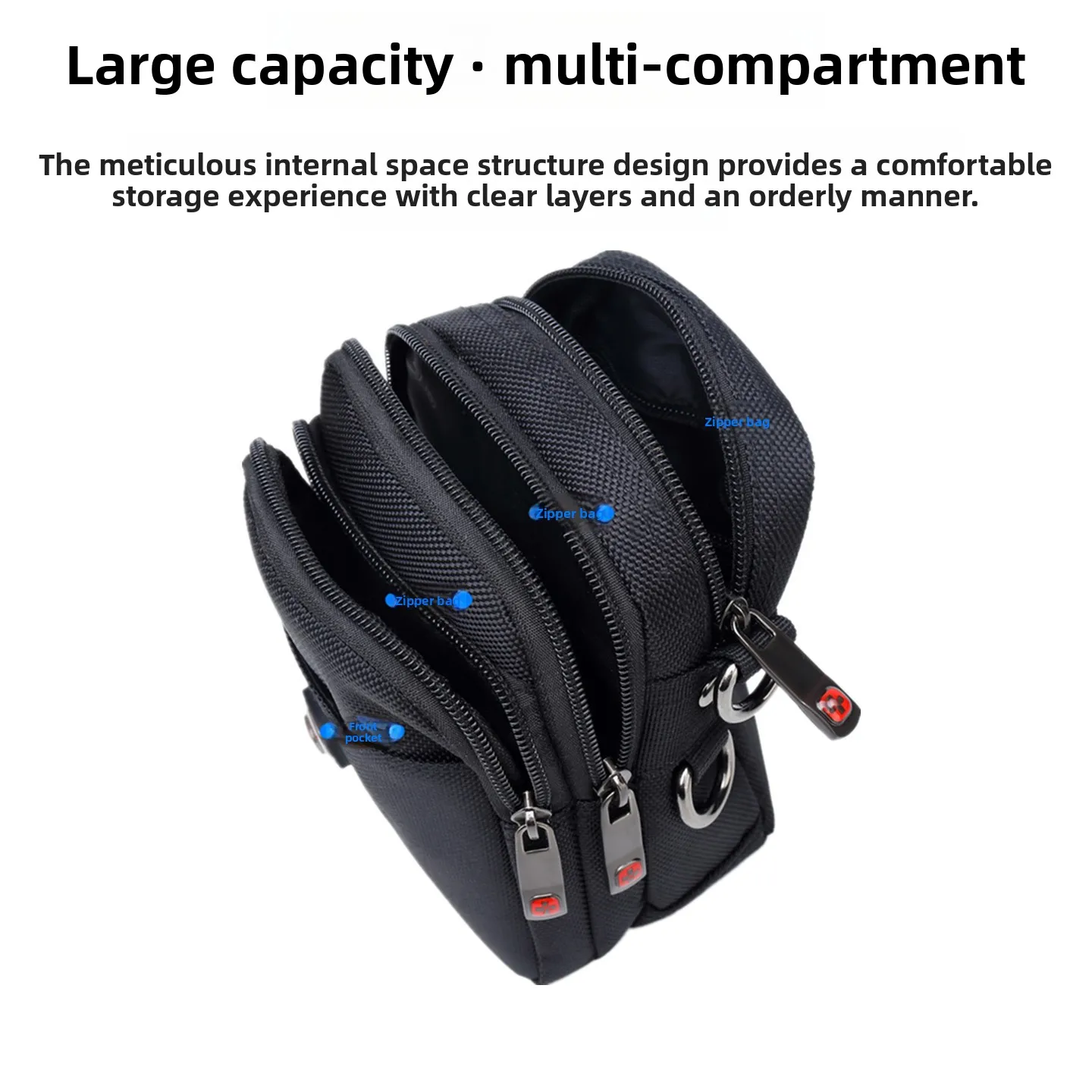 Швейцарская мужская повседневная сумка для мобильного телефона