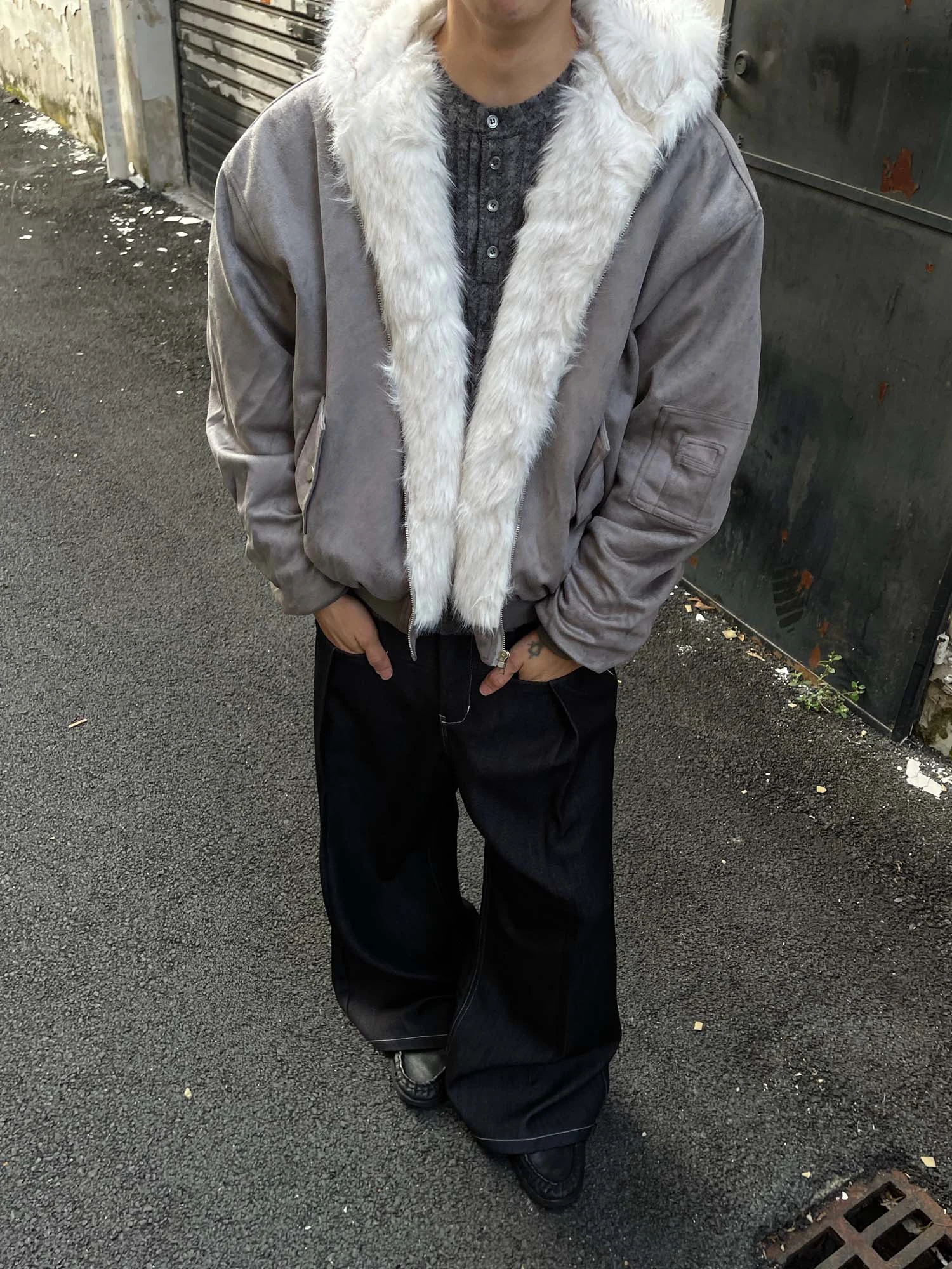 Американская ретро уличная модная трендовая куртка - Фотография_3