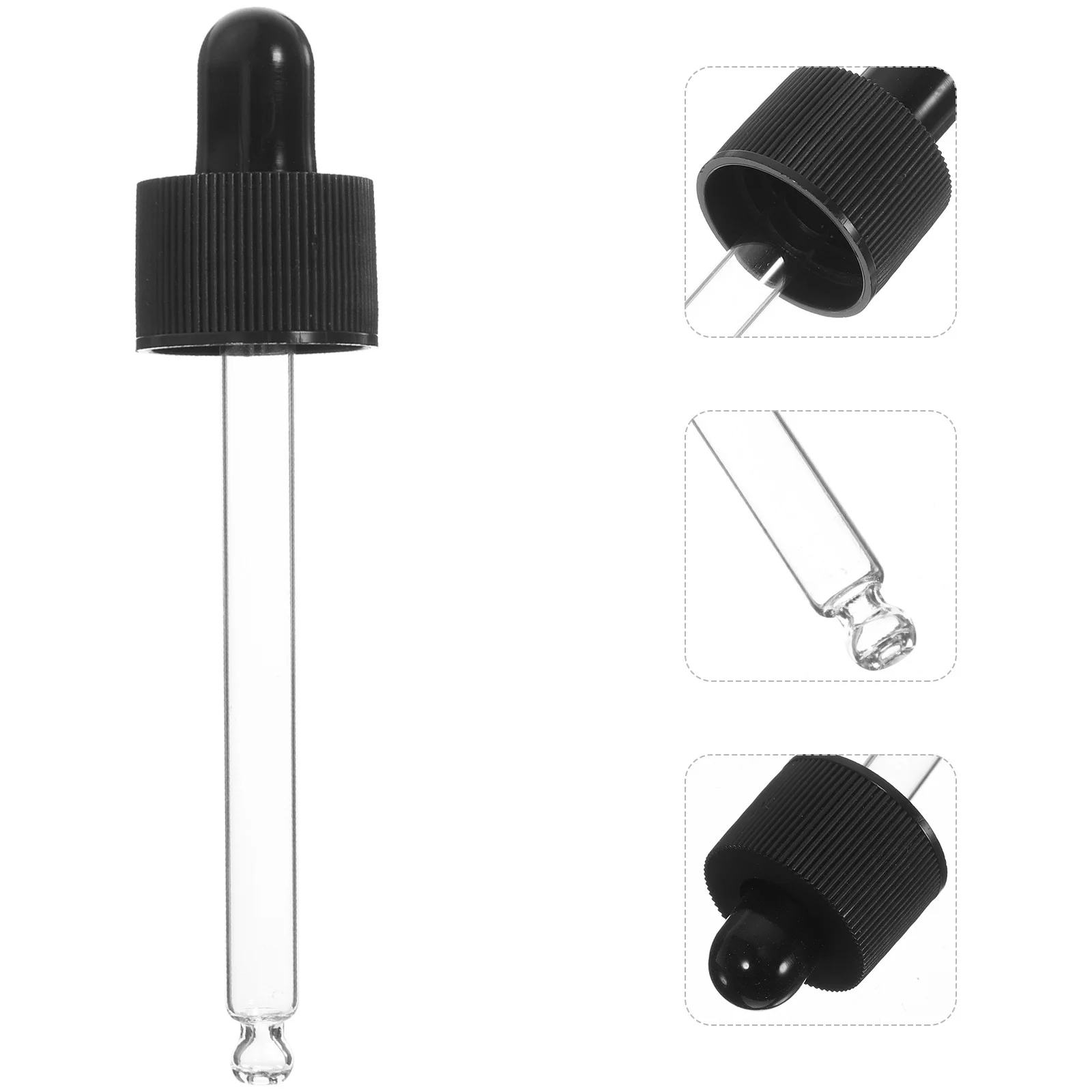 Стеклянная бутылка-капельница с защитой от капель