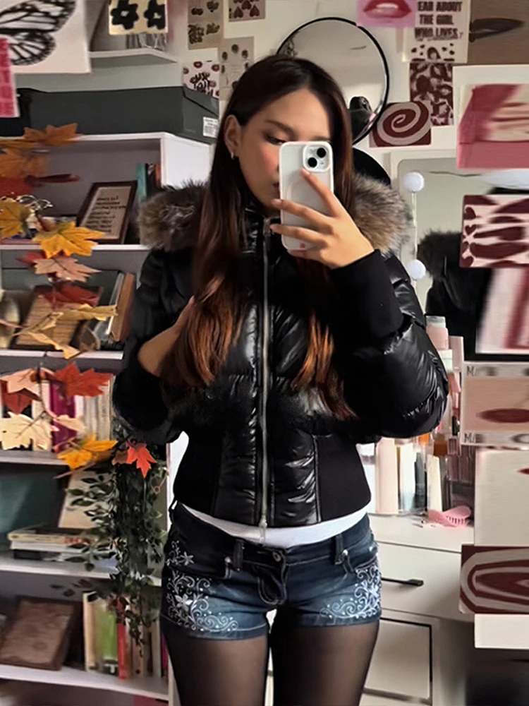 Осеннее винтажное пальто из искусственной замши для женщин - Фотография_3