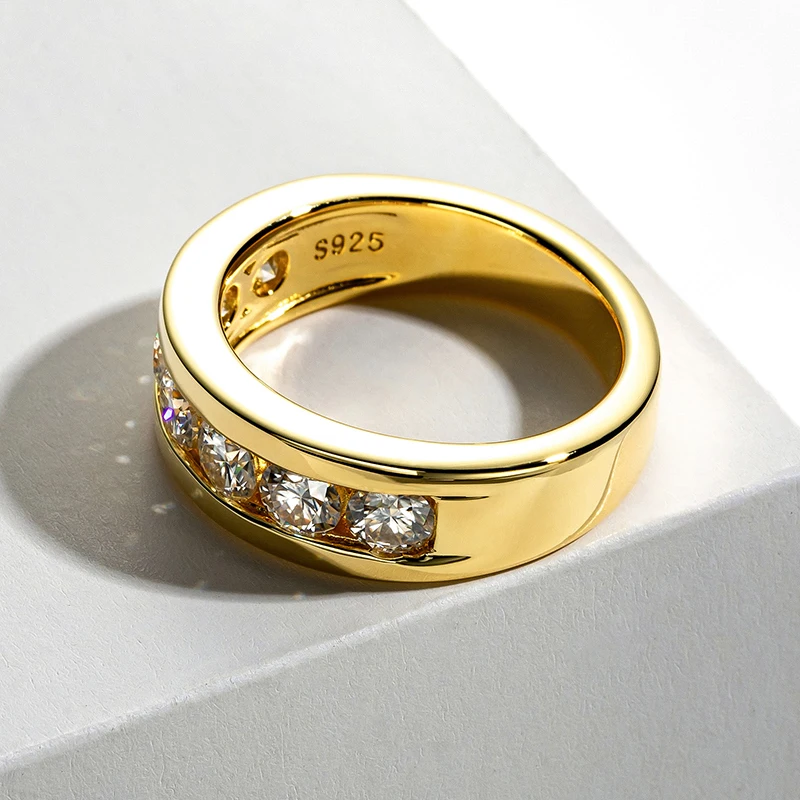 Мужские обручальные кольца с муассанитом - Фотография_4