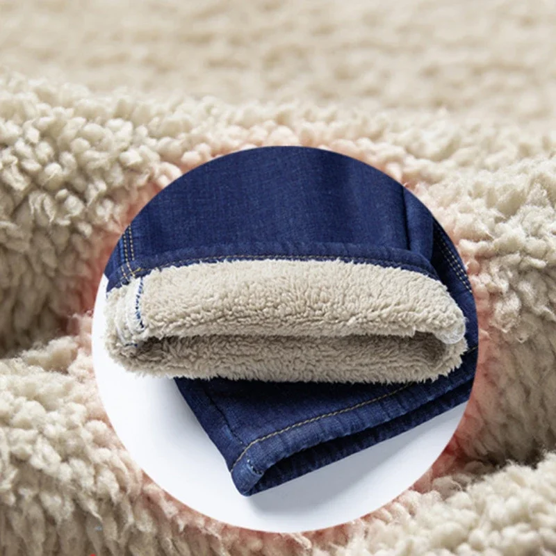 Года, классические мужские деловые повседневные бархатные джинсы - Фотография_4