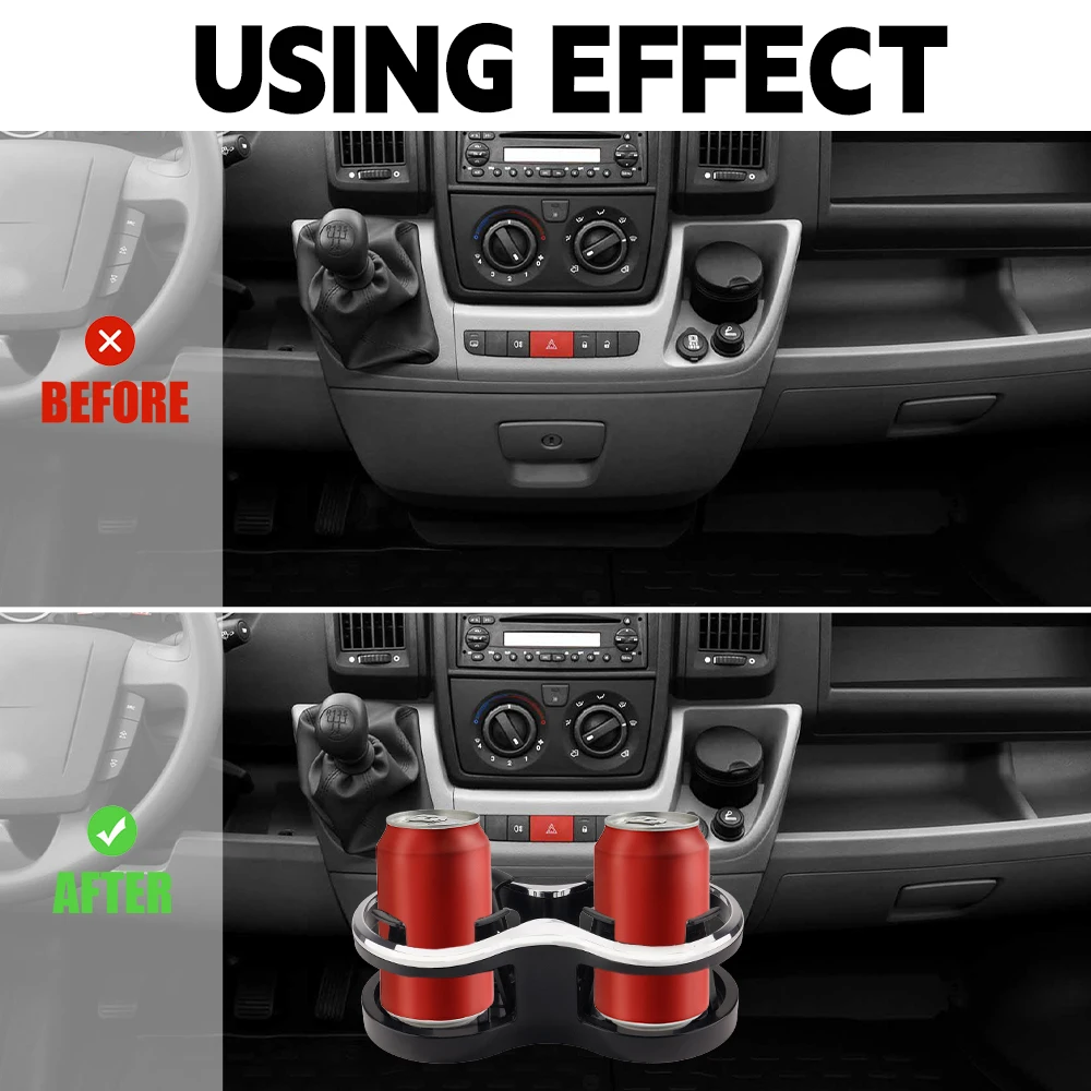 Двойной держатель для напитков для peugeot boxer citroen - Фотография_3