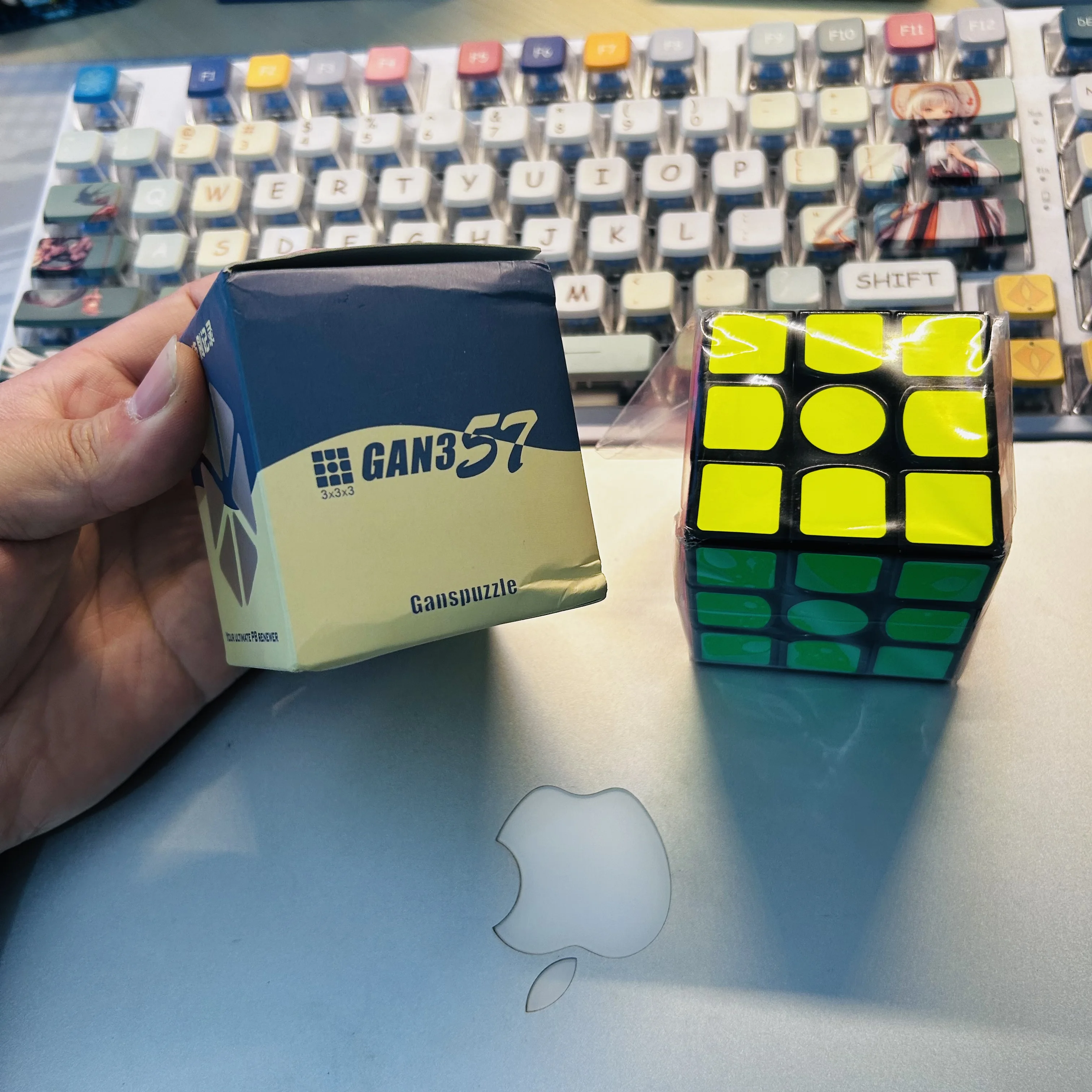 Gan357 черный розовый 3x3 куб gan