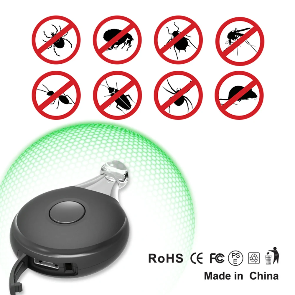 Usb перезаряжаемый ультразвуковой отпугиватель вредителей - Фотография_4
