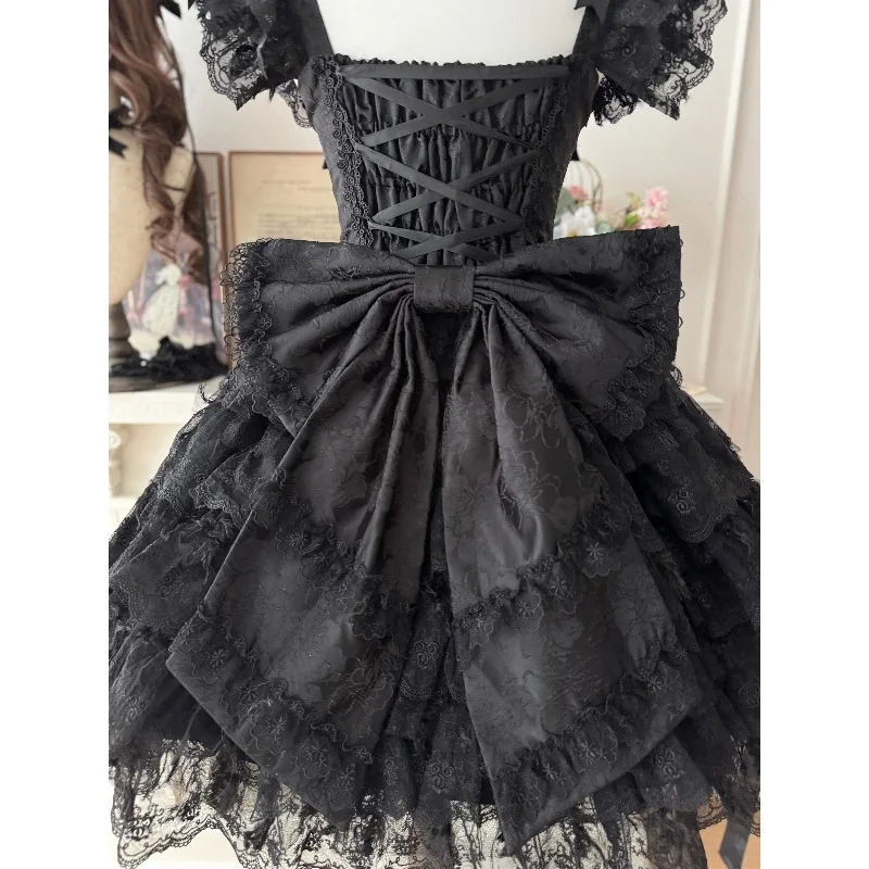 Милая милая шляпа y2k в японском стиле с большим бантом в стиле лолиты - Фотография_6