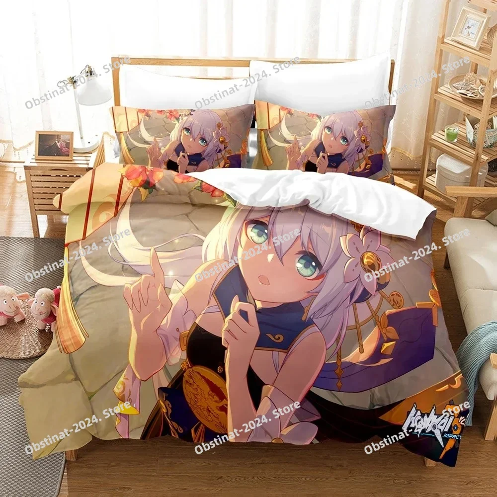 3d аниме honkai impact 3-й комплект постельного белья с принтом - Фотография_6