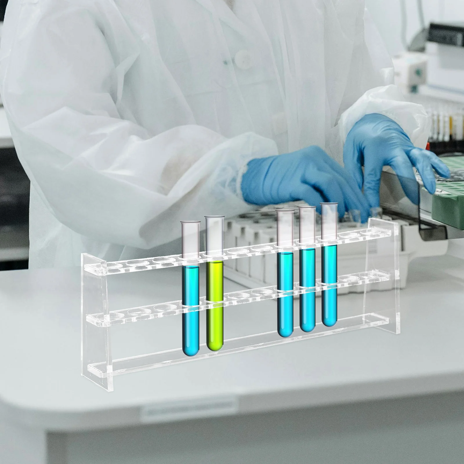 Стойка для пробирок лабораторное - Фотография_4