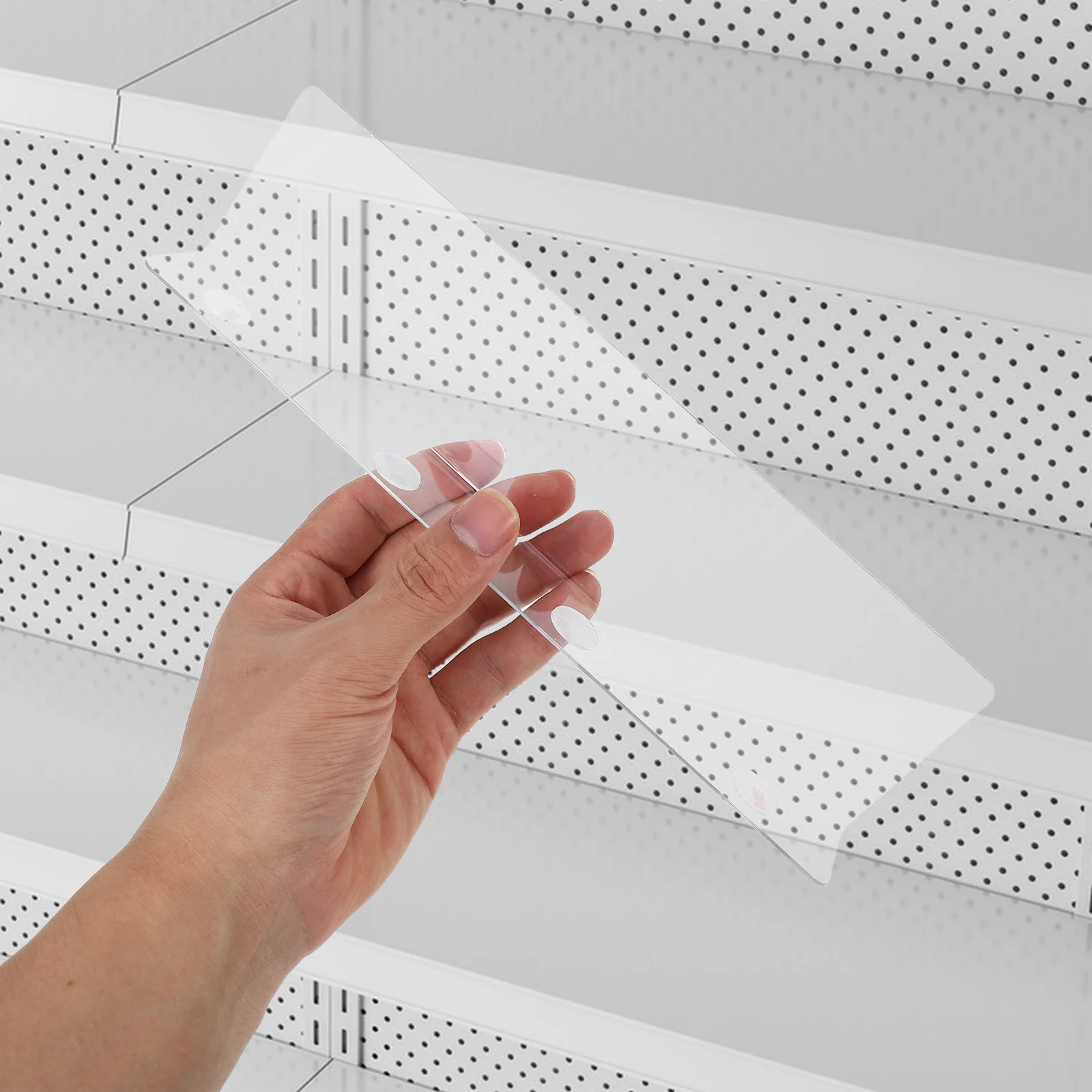 Прозрачные перегородки для полок