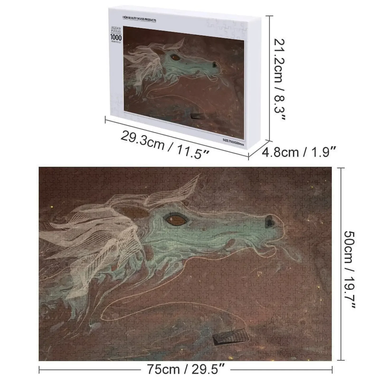 Horse in space jigsaw puzzle adult - Фотография_6