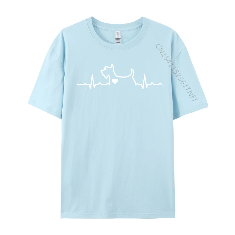 Милая футболка scottie heartbeat scottish terrier dog lover fitted group - Фотография_2