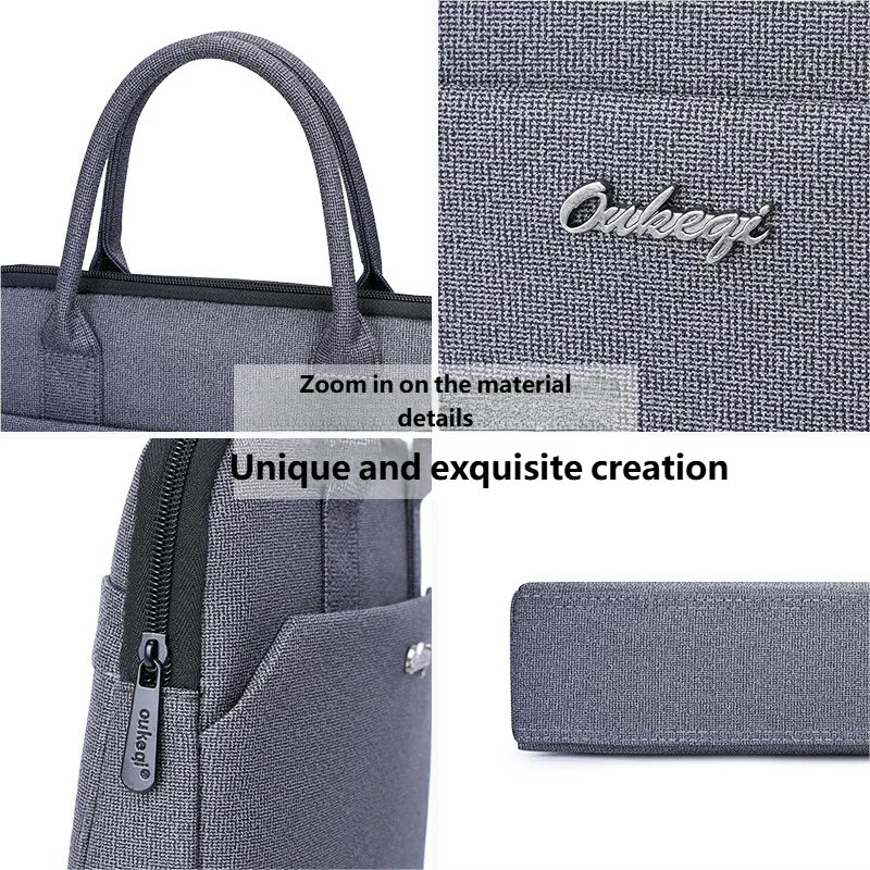 Деловая вертикальная сумка из ткани оксфорд - Фотография_6