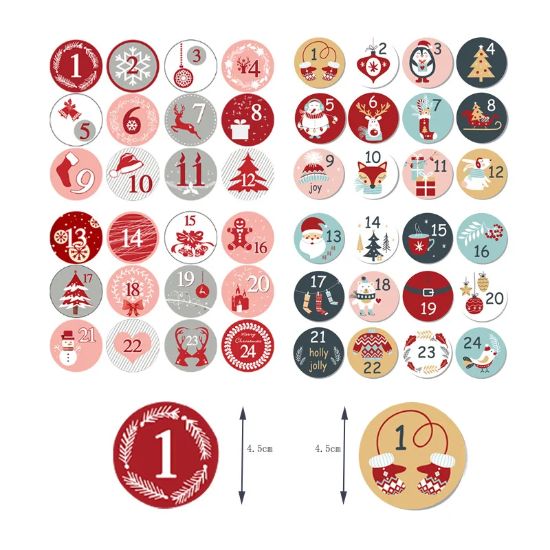 Рождественские подарочные наклейки - Фотография_3