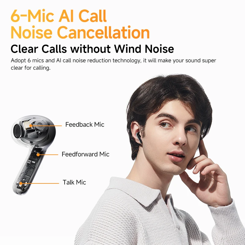 Беспроводные наушники qcy ht10 ailybuds pro+ anc - Фотография_4