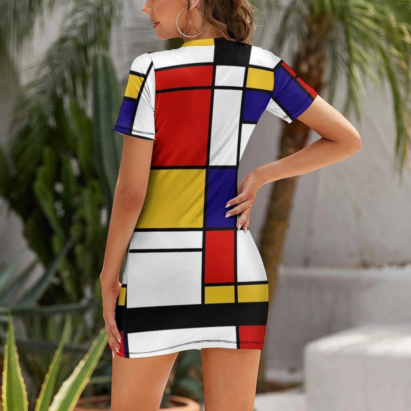 De stijl # 2 (натхранение модницы) платье с короткими рукавами - Фотография_2