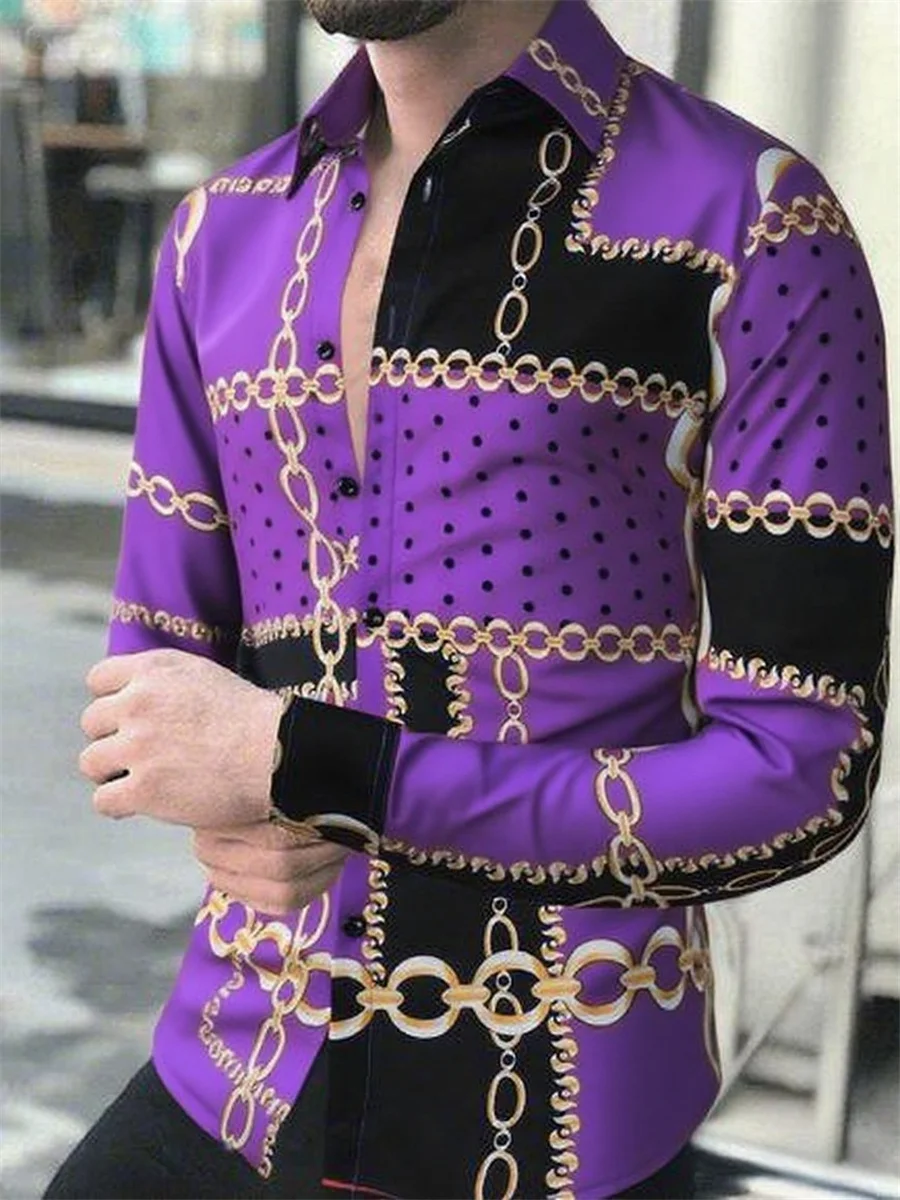 Новая мужская классическая повседневная рубашка с длинными рукавами - Фотография_5