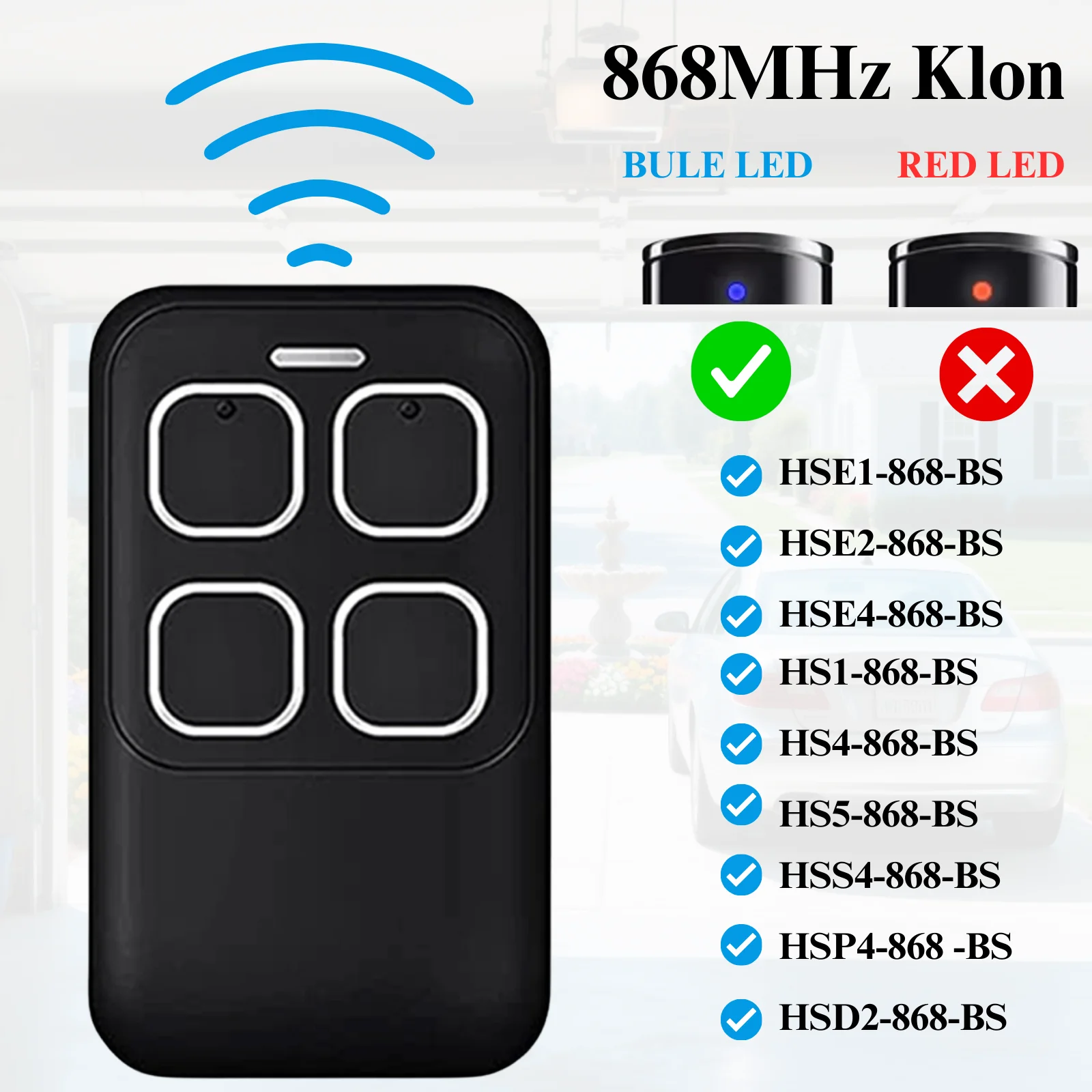 Клон дистанционного управления 868 мгц hse4-868-bs