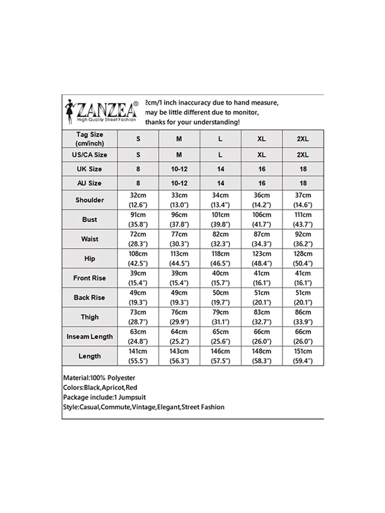 Модные женские комбинезоны 2025 zanzea - Фотография_6