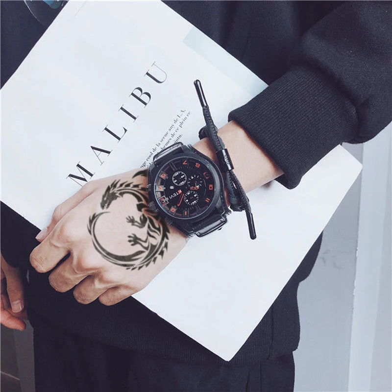 Uthai bk94 мужские часы с синим стеклом и большим циферблатом - Фотография_2