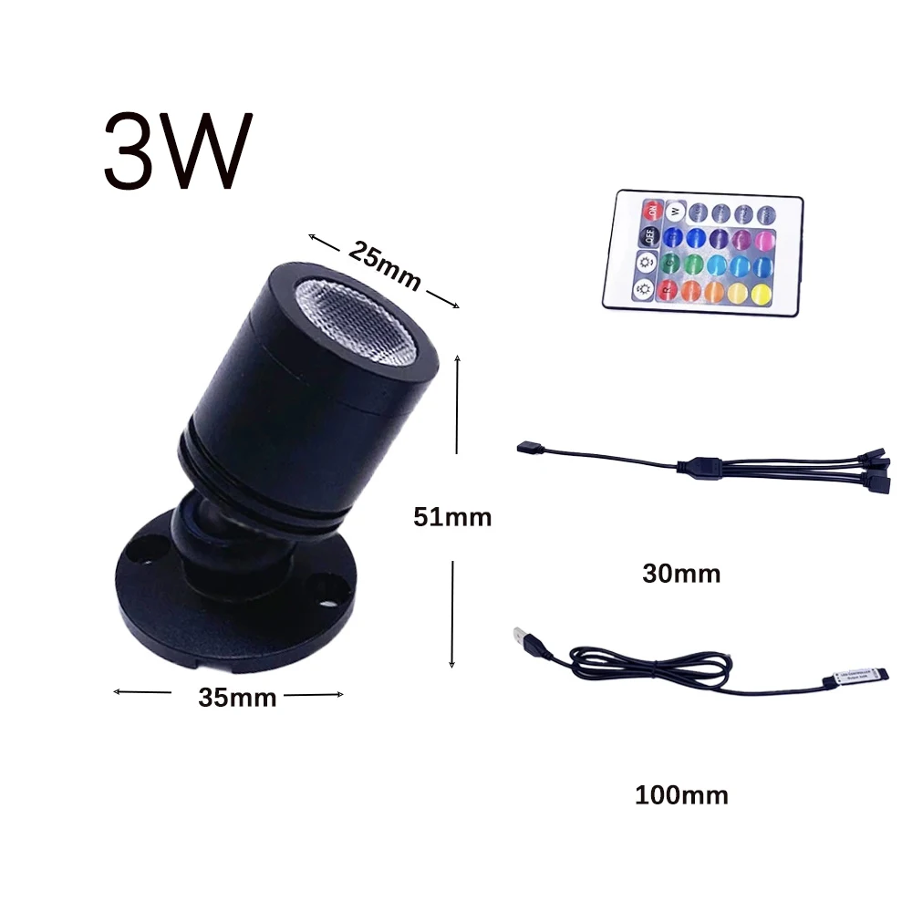 Usb 5v rgb мини-светодиодный прожектор - Фотография_4