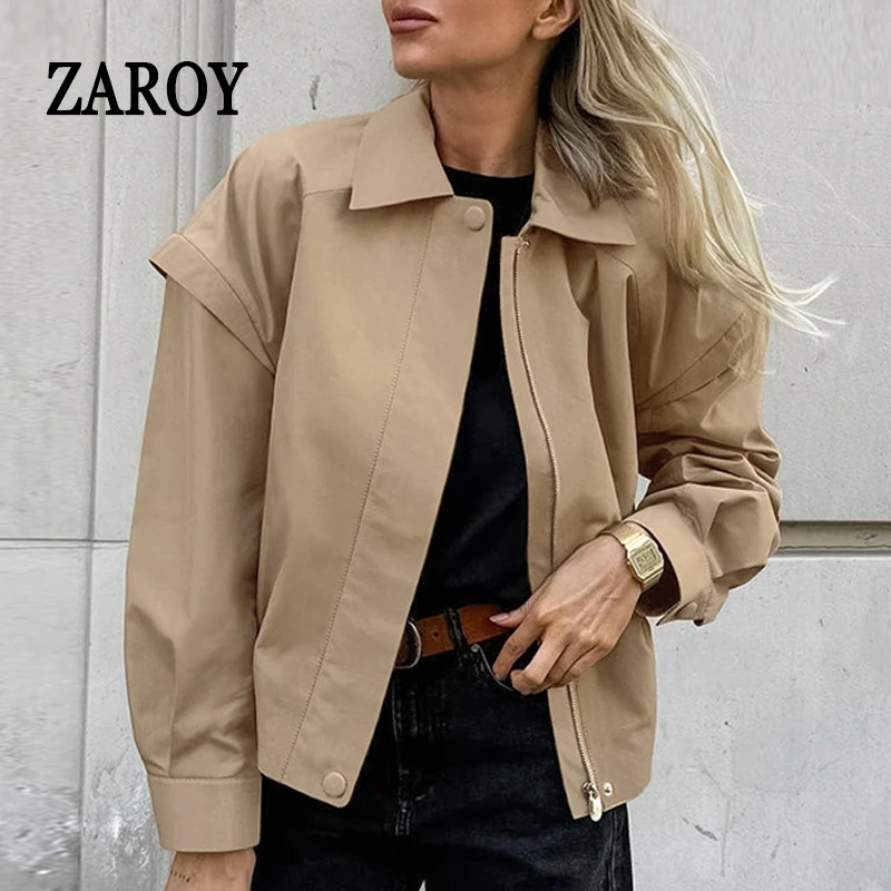 Zaroy тренч цвета хаки