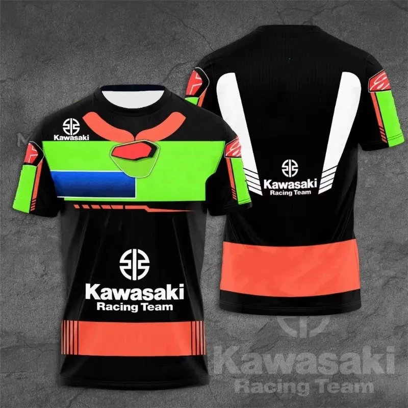 Новая мужская футболка с круглым вырезом и 3d принтом kawasaki - Фотография_3