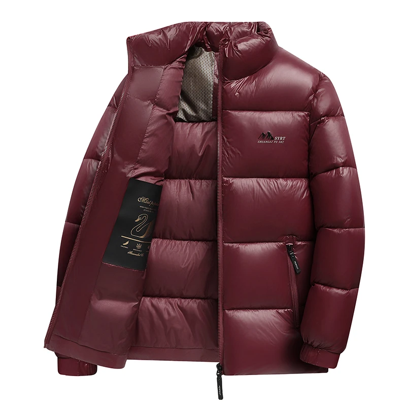 Зимнее новое мужское хлопковое пальто высокого качества с ярким лицом - Фотография_4