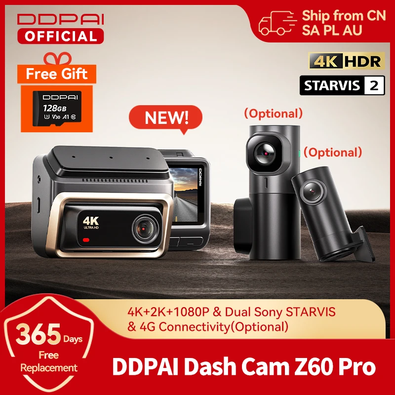 Новая видеорегистратор ddpai z60 pro 4k