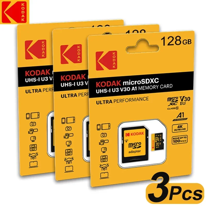 Sd-карта kodak 128 гб sd/tf flash