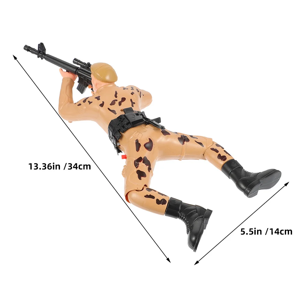 Интерактивные электрические фигурки ползающих солдат для детей - Фотография_5