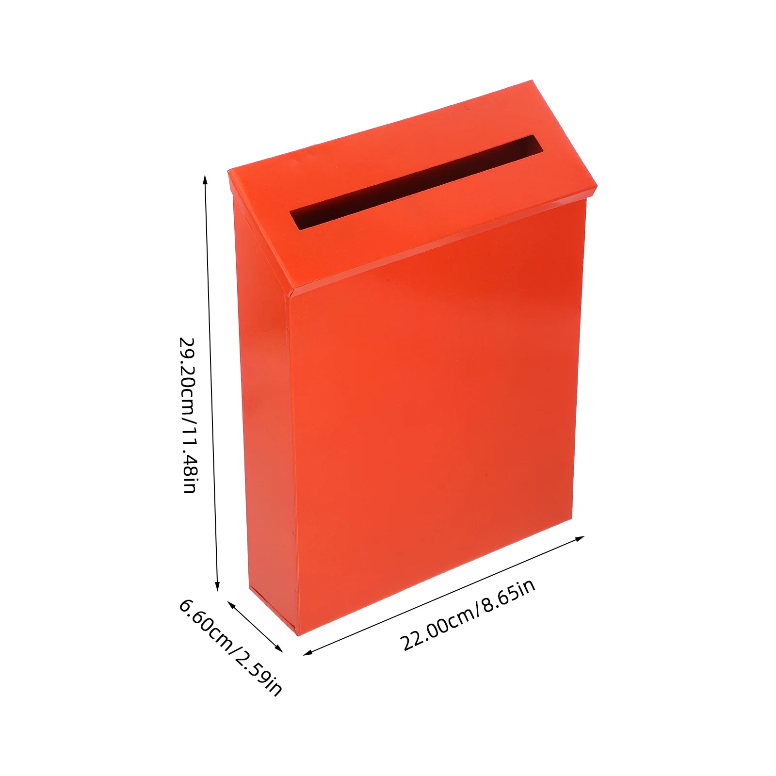 Винтажный железный почтовый ящик большой емкости - Фотография_2