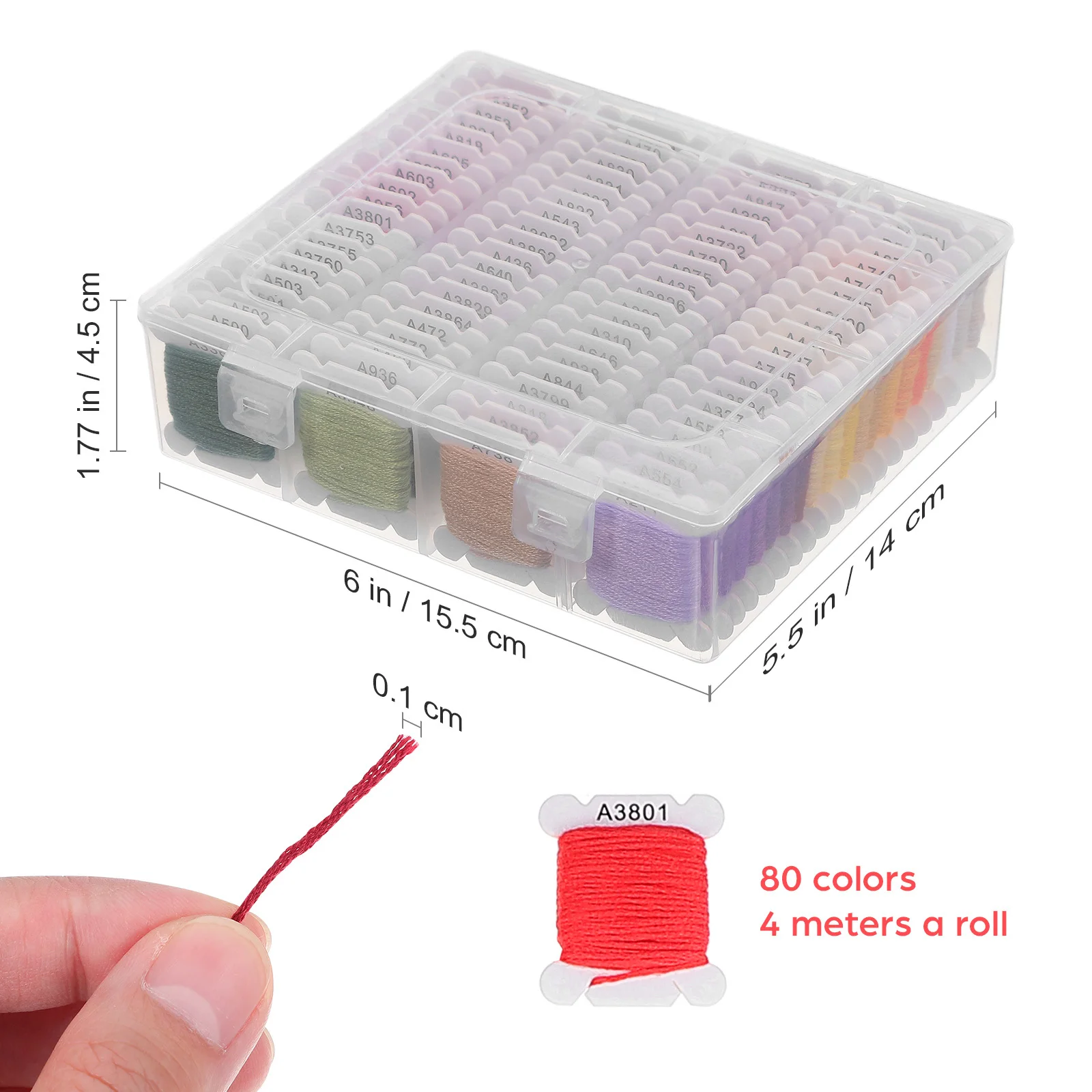 80-цветная нить для вышивания - Фотография_5