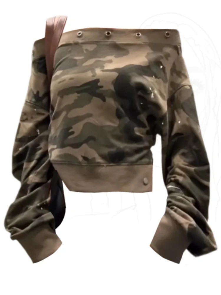 Houzhou камуфляжные толстовки женские - Фотография_6