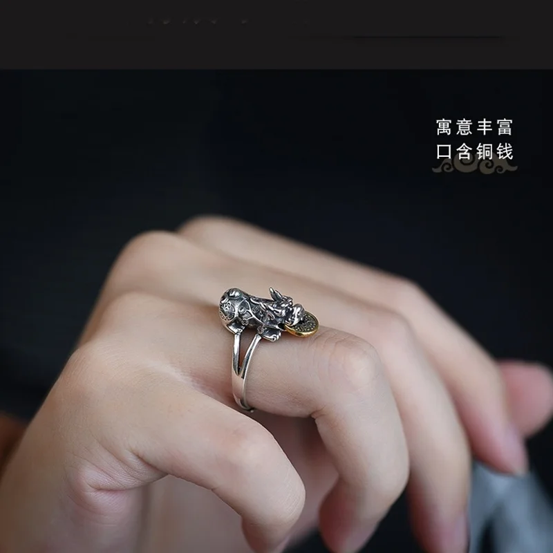 Qeenkiss 925 пробы серебряное кольцо для женщин и мужчин - Фотография_6