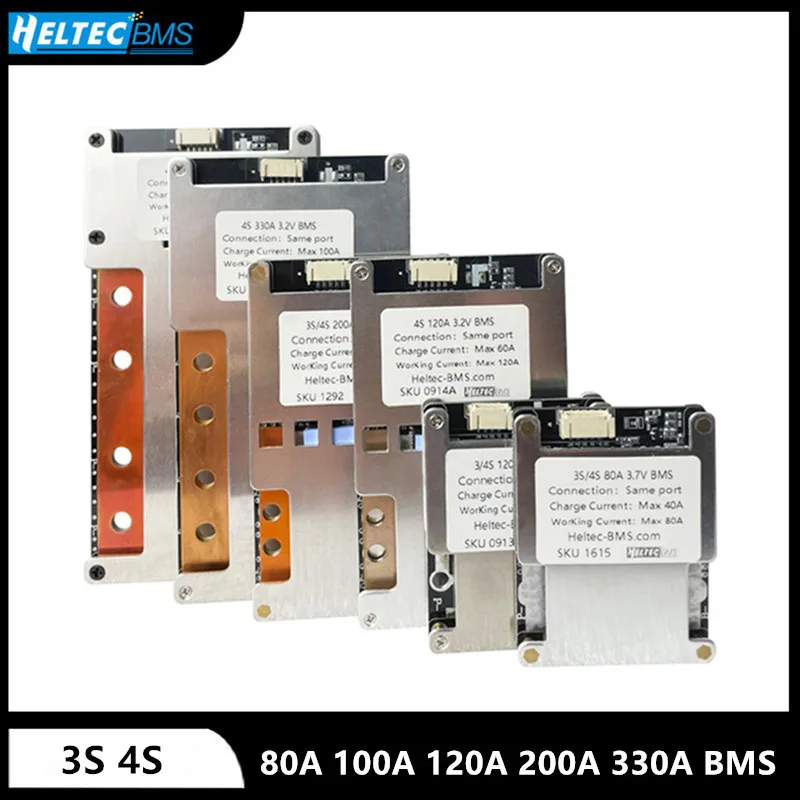Heltecbms 3s 4s bms 12v lifepo4/18650/21700
