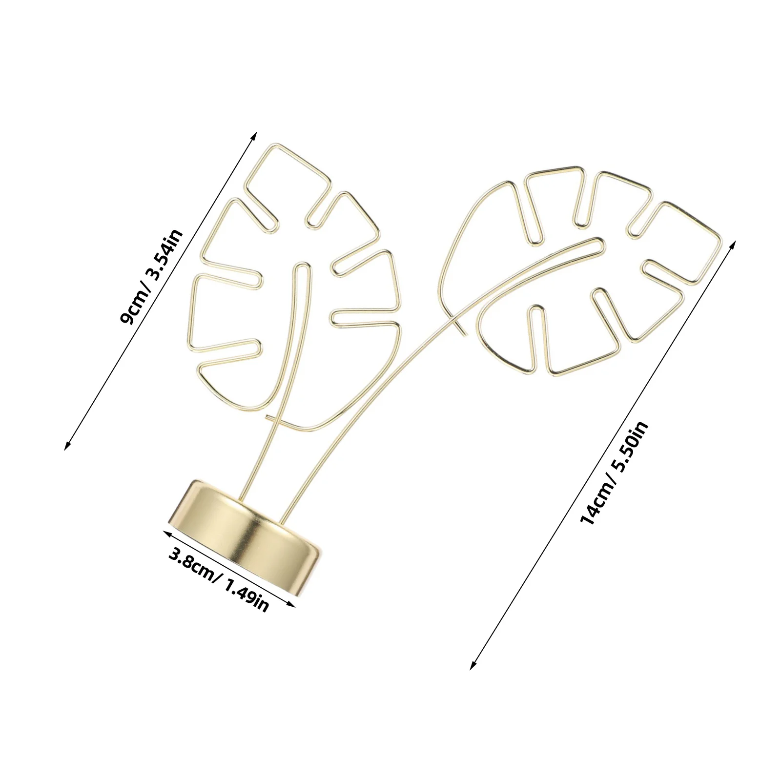 Металлический держатель для карт в форме монстеры - Фотография_3