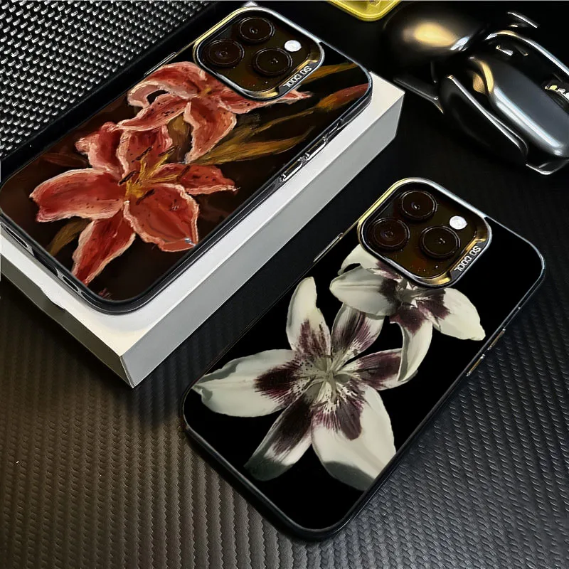 Чехол для телефона с рисунком лилии и ретро-узором для xiaomi 14t - Фотография_6