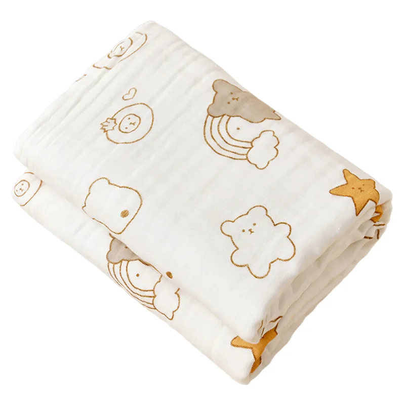 Банное полотенце из чистого хлопка для новорожденных - Фотография_6