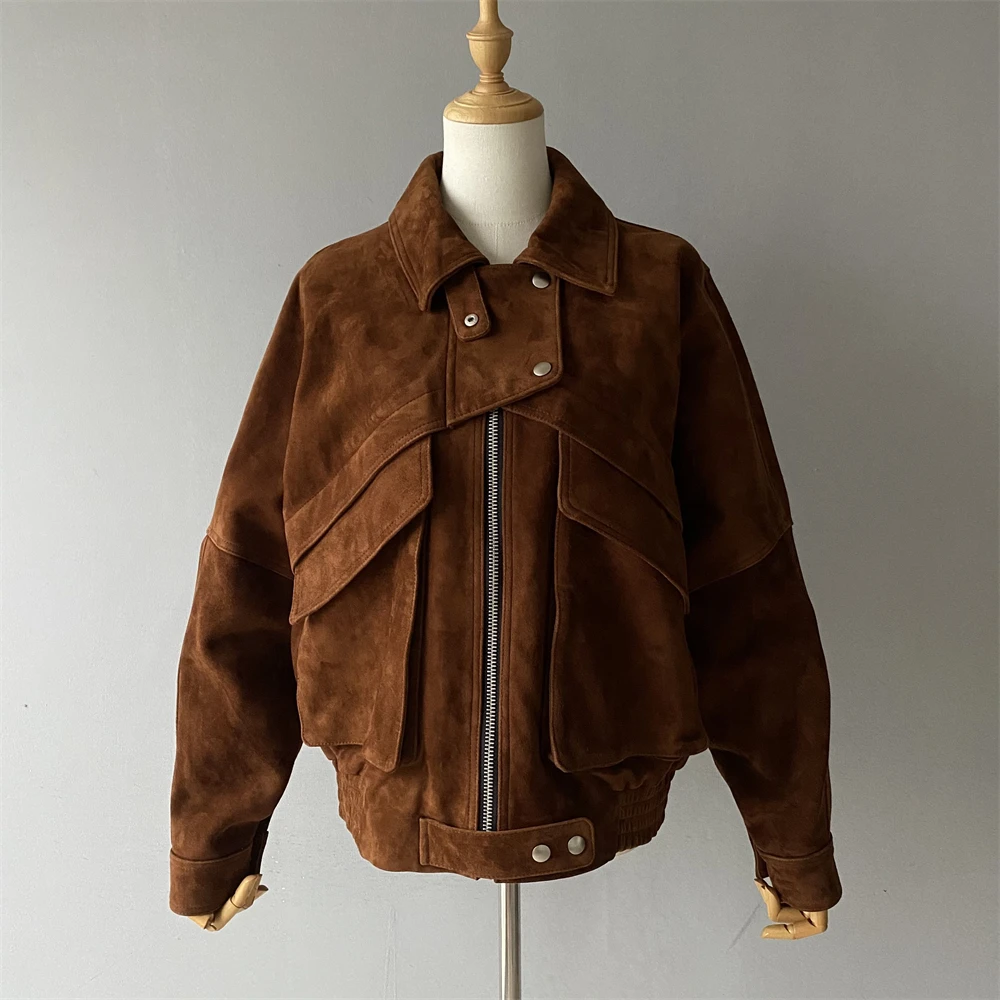 Женская куртка из натуральной замши jaxmonoy - Фотография_5