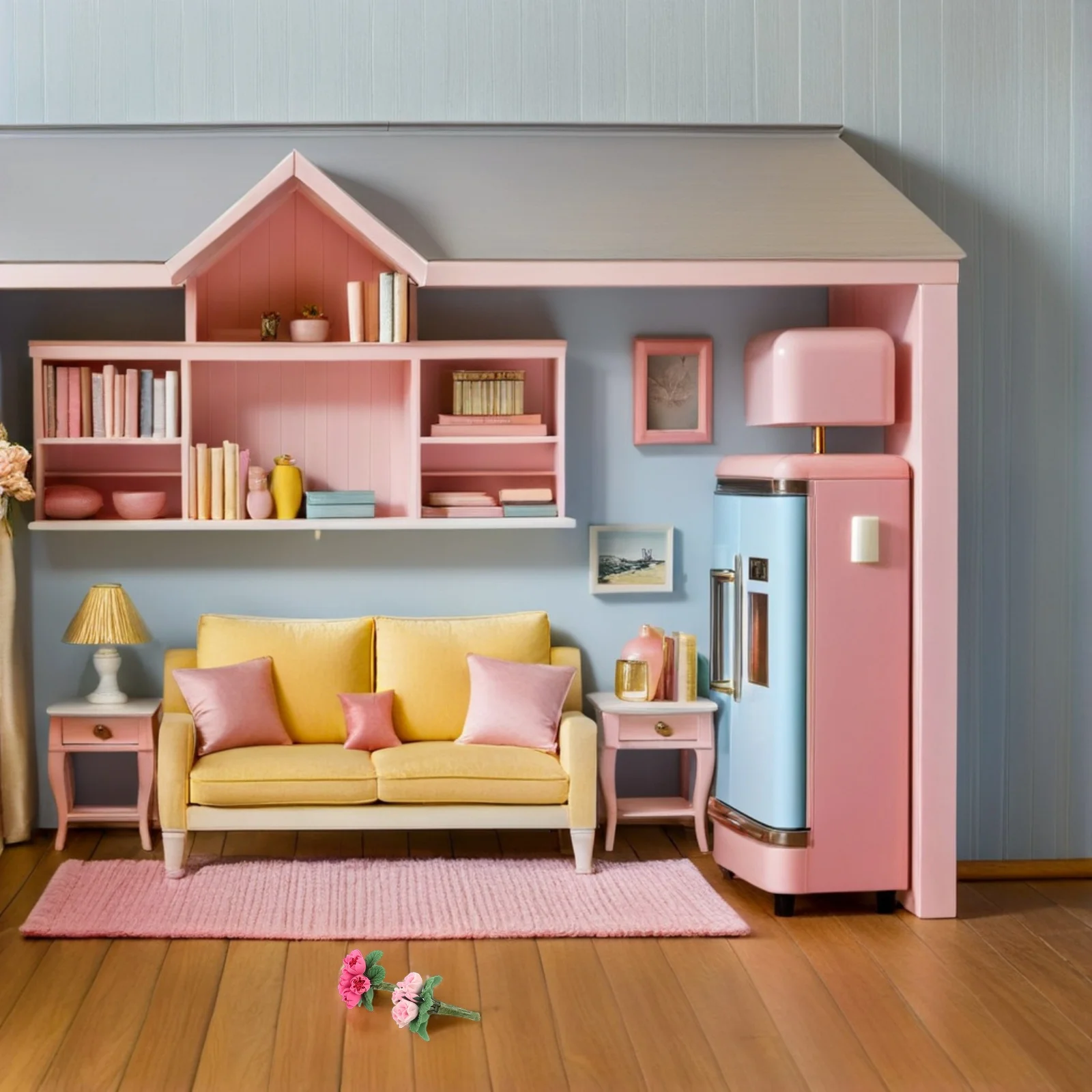 Мини-букет искусственных цветов - Фотография_2