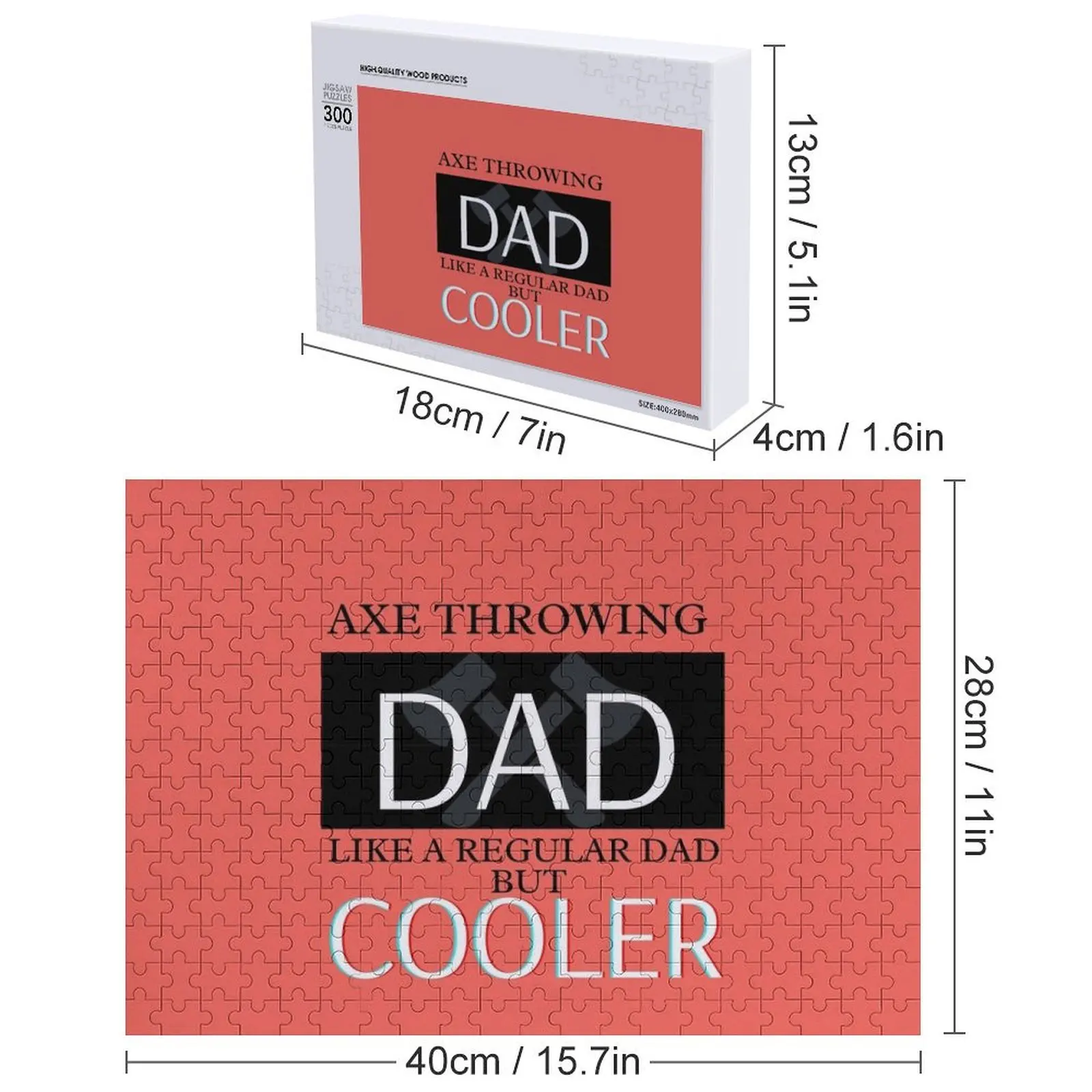 Сокира метания папы пазл деревянные - Фотография_5