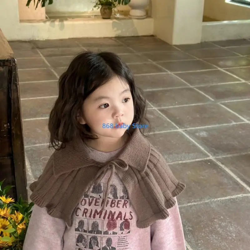 Вязаная шаль для маленьких девочек 29ee - Фотография_3